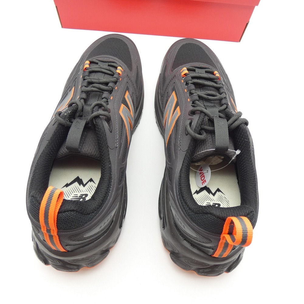 New Balance Fresh Foam 410v9 Mens Trail Running Shoes Black Orange M4105R1 12 4E - Picture 4 of 6
